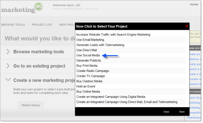 Select Marketing Project