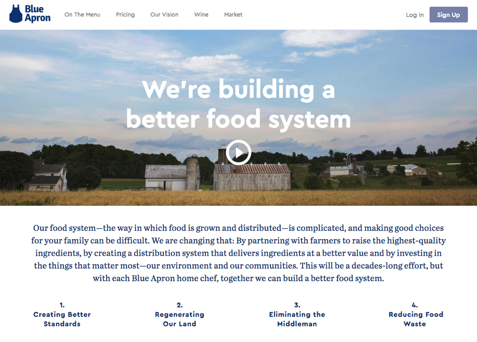 Blue Apron Brand Story