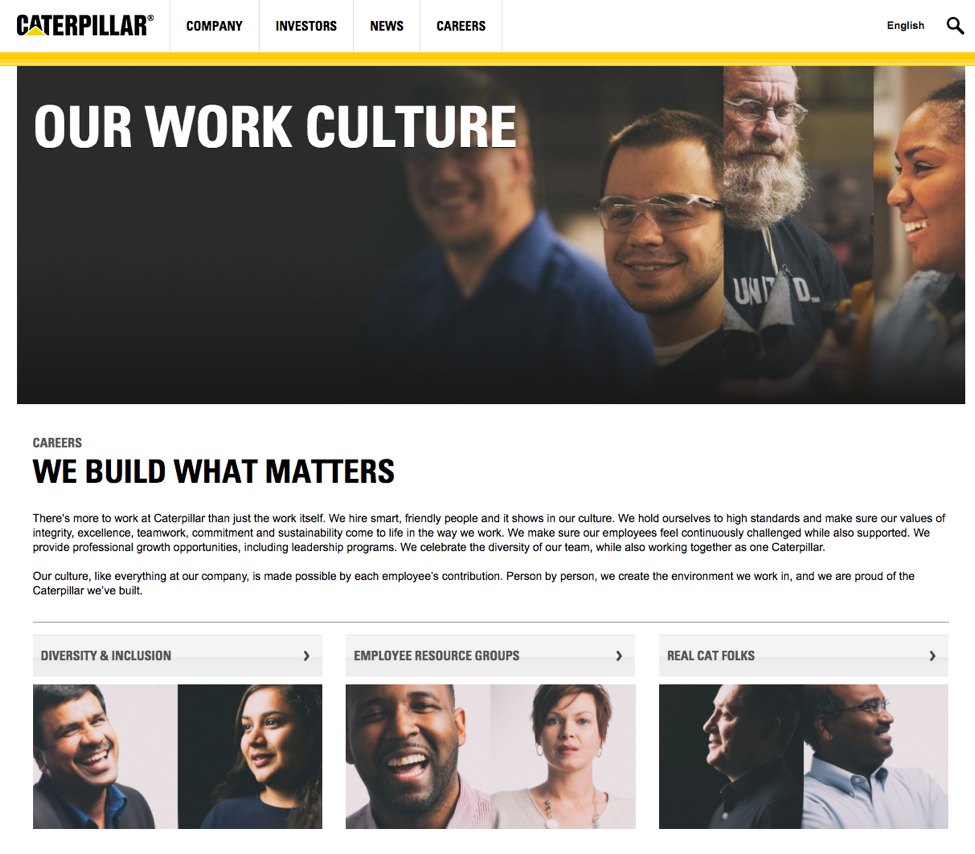 Brand Story for Caterpillar